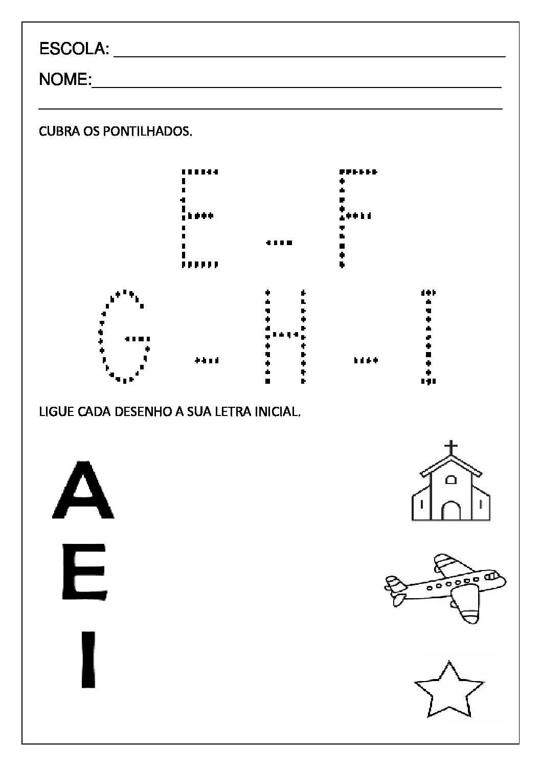 Atividade letra I.