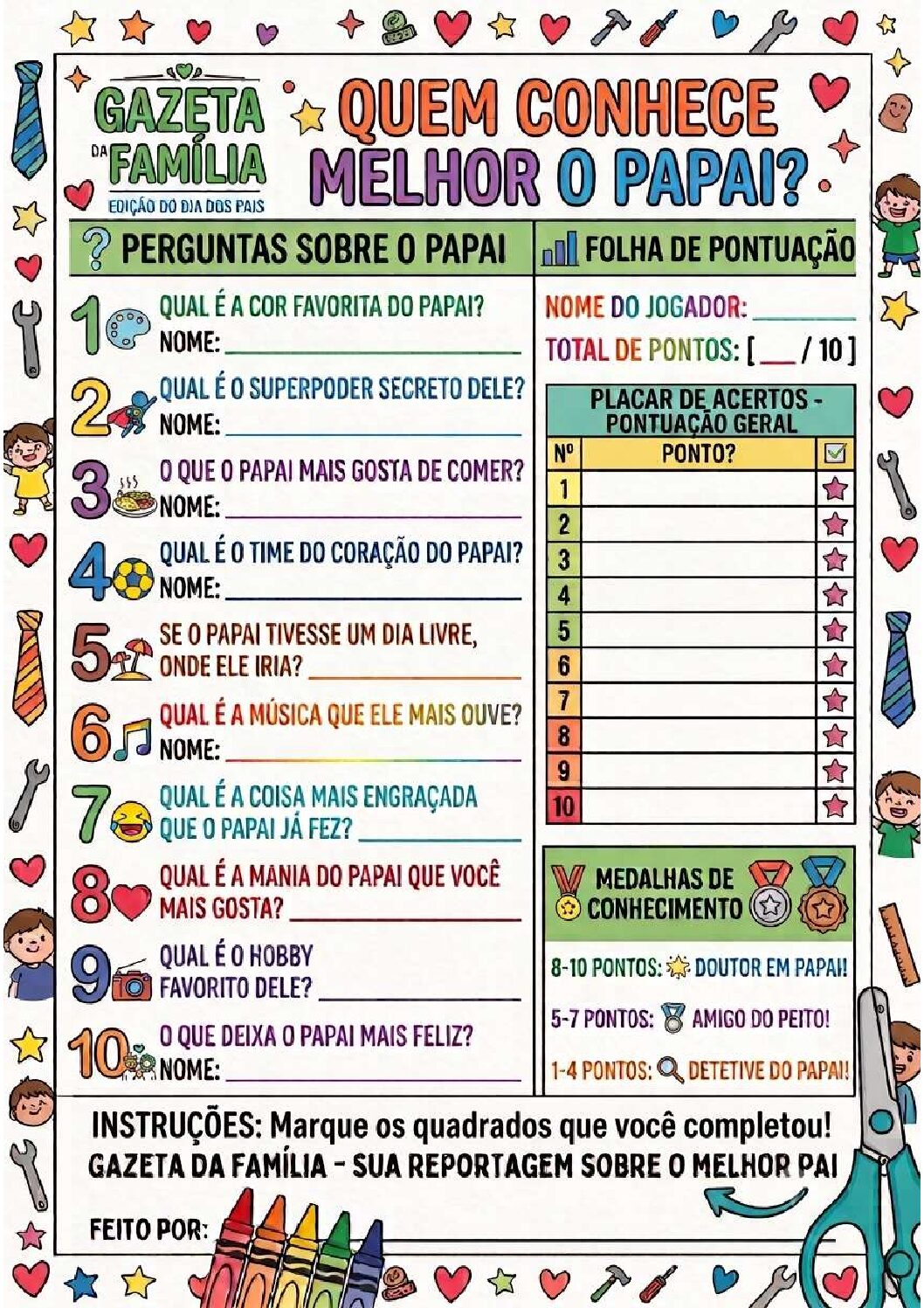 Kit de Atividades Dia dos Pais - Imagem 2